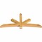 Ekena Millwork Alberta Rough Sawn Timber Gable Bracket, Western Red Cedar, 72"W x 33"H x 4"D x 4"F, 11/12 Pitch GBW072X33X0404ALB00RWR - alternate 2